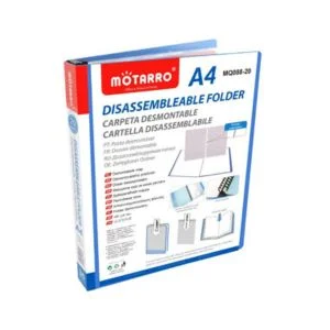 MOTARRO A4 20-Pocket Disassemblable Document Organizer Folder – MQ088-20 for School & Office Use
