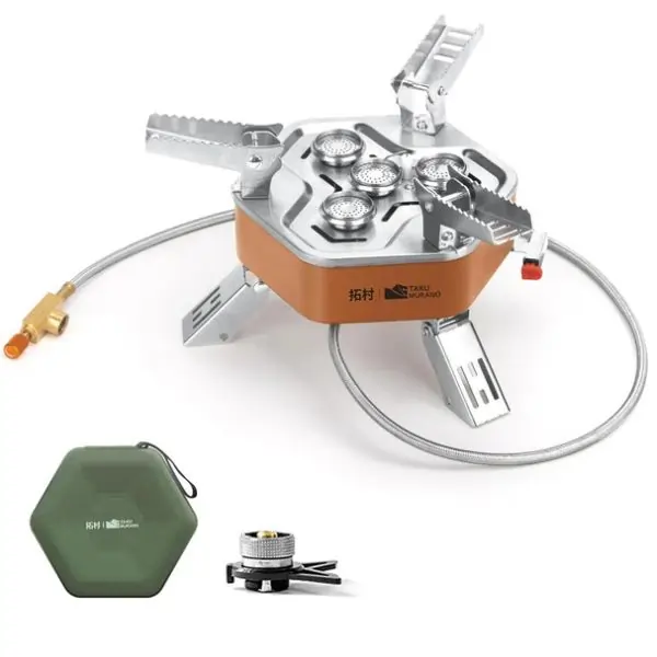 TAKU MURANO  Portable Camping Stove, Compact Gas Camp Stove for Outdoor Cooking, Travel, Picnic & Hiking