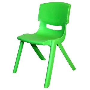 AL ARQAM 28CM Durable Plastic Learning Chair for Children – Sturdy, Lightweight, and Comfortable – Green