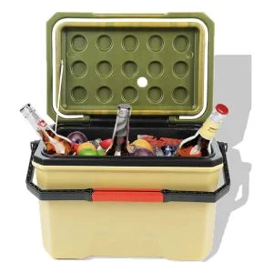 AL ARQAM 16L Camping Cooler – Rotomolded Hard Ice Chest with Heavy Duty Handle, Portable Insulated Cooler Box for Outdoor Camping, Picnic, Fishing, and More