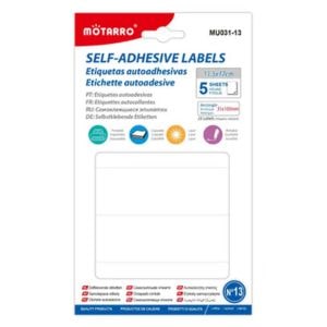 MOTARRO Adhesive Labels MU031-13, Self-Adhesive Writable Label Stickers for Home, Office & School – Multipurpose Organizing & Storage Stickers