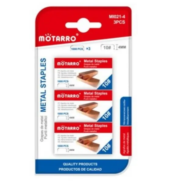 MOTARRO Metal Staples MI021-4, Standard Stapler Staples for Office, School & Home Use