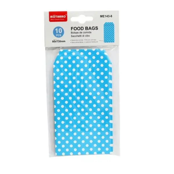 MOTARRO ME143-8 Food Storage Bags, Disposable Plastic Food Bags for Kitchen, Freezer & Grocery Use