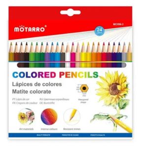 MOTARRO Colored Pencils MC096-3, Premium Soft-Core Pencils for Drawing, Sketching, School & Art Projects – Safe & Non-Toxic