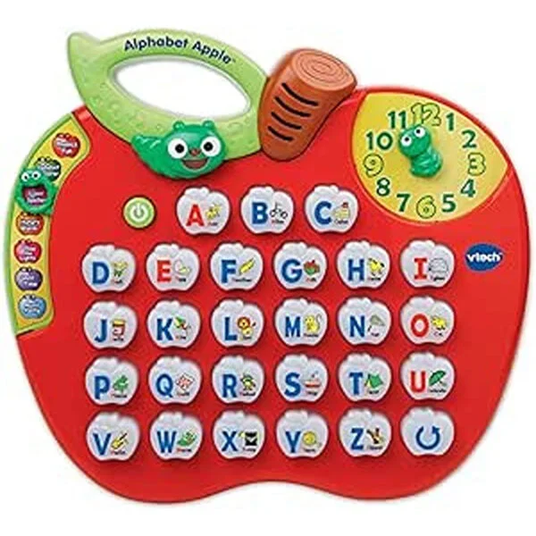 VTech ABC Learning Apple, Red - Interactive Alphabet Phonics Toy with Songs & Sounds, 2-5 Years