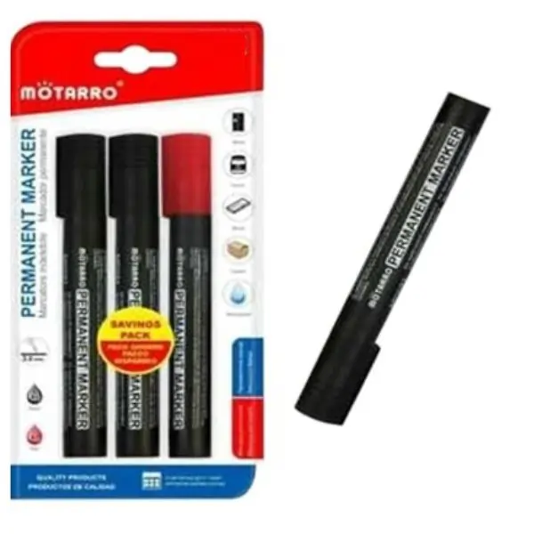 MOTARRO Permanent Marker MC031-9– Multicolor Assorted Permanent Markers, Quick Dry, Fade & Water-Resistant Ink