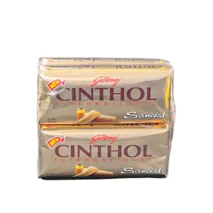 Cinthol Sandal Bath Soap – 99.9% Germ Protection, 175G (48PCS/CTN)
