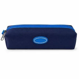 MOTARRO Slim Pencil Case MX040-2P, Durable Oxford Fabric Zipper Pen Pouch, 22×5×5cm Navy Blue Stationery Organizer for School Office Travel