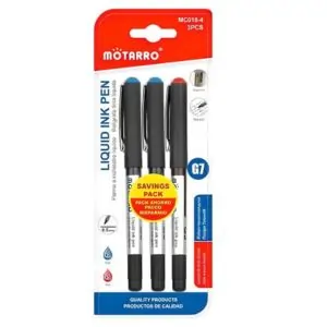 MOTARRO Liquid Ink Pen MC018-4, Smooth Writing Gel Pen – Quick-Dry, Long-Lasting Ink – Ideal for Office, School, and Everyday Use