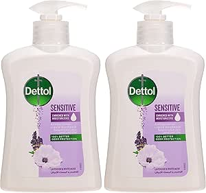 Dettol Sensitive Anti-bacterial Liquid Hand Wash 200ml Lavender & White Musk (4set/ctn)