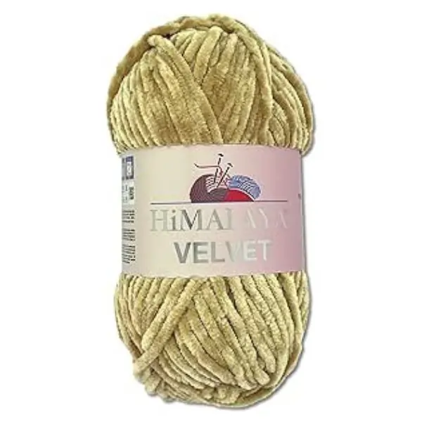 Himalaya Chenille Velvet Yarn – Super Soft 100% Polyester Yarn,  100g for Crafts & DIY (90017)