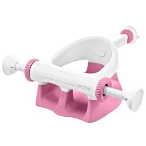Summer Infant My Bath Seat – Baby Bath Seat for Sit-Up Bathing with Sure & Secure Suction Cups, Backrest Support, Easy Setup & Storage, ASTM Safety Tested, Pink