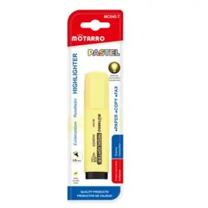 MOTARRO 1PC Highlighter MC045-7, Smooth Ink Marker for Highlighting Notes, Books, and Documents