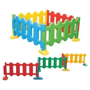 AL ARQAM Kids Plastic Play Fence – Safe & Colorful Play Yard for Toddlers, Indoor/Outdoor, Easy to Assemble & Store, 105x75cm, Ages 2+