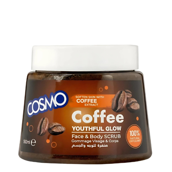 Cosmo Coffee Youthful Glow Face & Body Scrub 500ML (24PCS/CTN)
