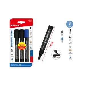 MOTARRO Permanent Markers MC032-8 – Fine Tip 1/5mm, Quick-Dry & Waterproof Ink for Writing, Drawing, Labeling – Long-Lasting for Office, School & Industrial Use