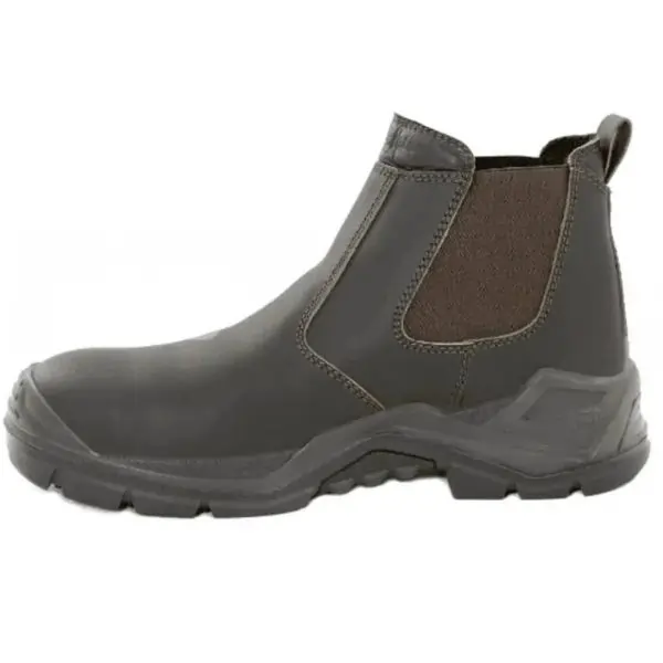 Zecchin Conquer Chelsea Boots – Slip-Resistant Work Shoes, Steel Toe, Waterproof, Durable Leather for Men