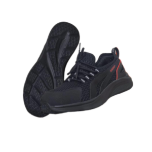 BSW BORDER  Lightweight Black Safety Shoe with Composite Toe Mesh Upper